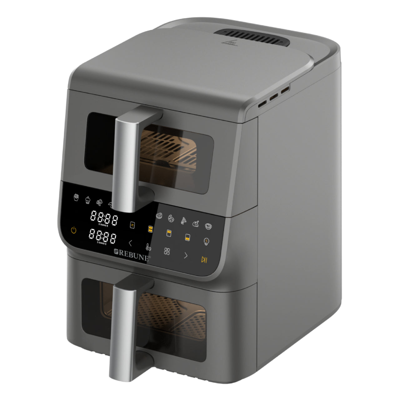 RE-11-079 Dual Air Fryer 6.5+3.5 Liter, 2500W
