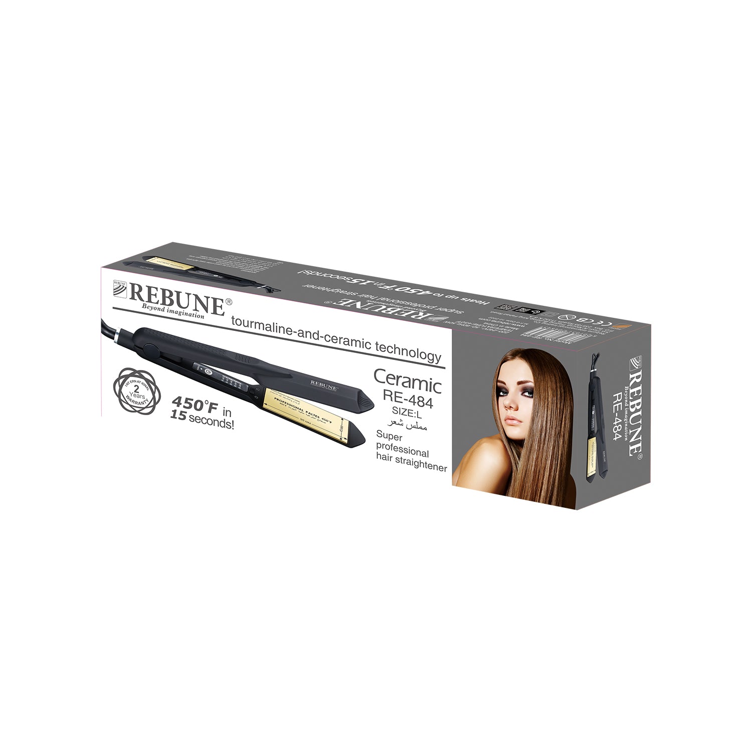 RE-484 مملس شعر ريبون 450 فهرنهايتي